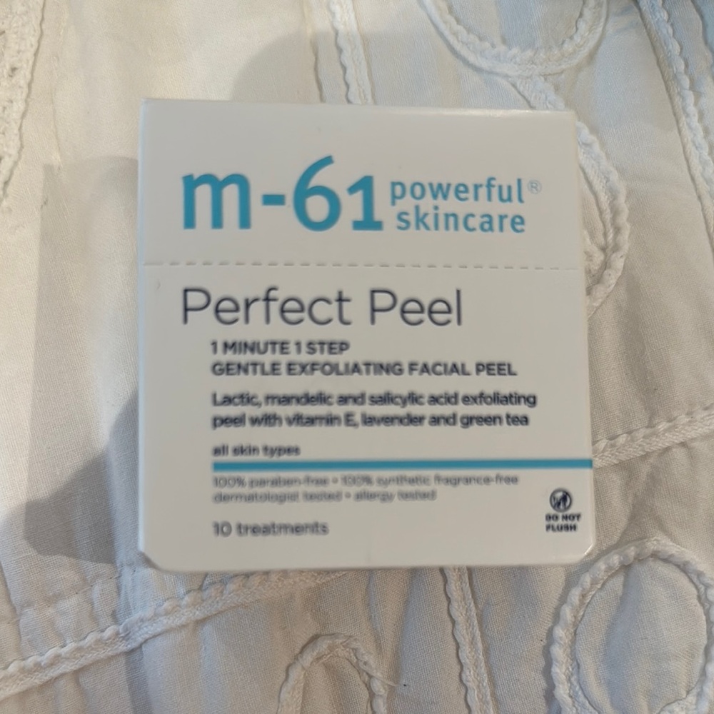 M-61 Perfect Peel - powerful skincare gentle exfoliating facial peel pack of 10